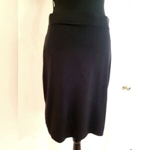 Jaclyn Smith Black Pencil Midi‎ Skirt (Size Small)